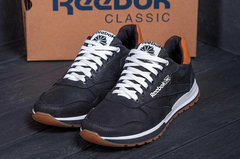 Чоловічі шкіряні кросівки reebok, чоловічі кросівки весна осінь ...