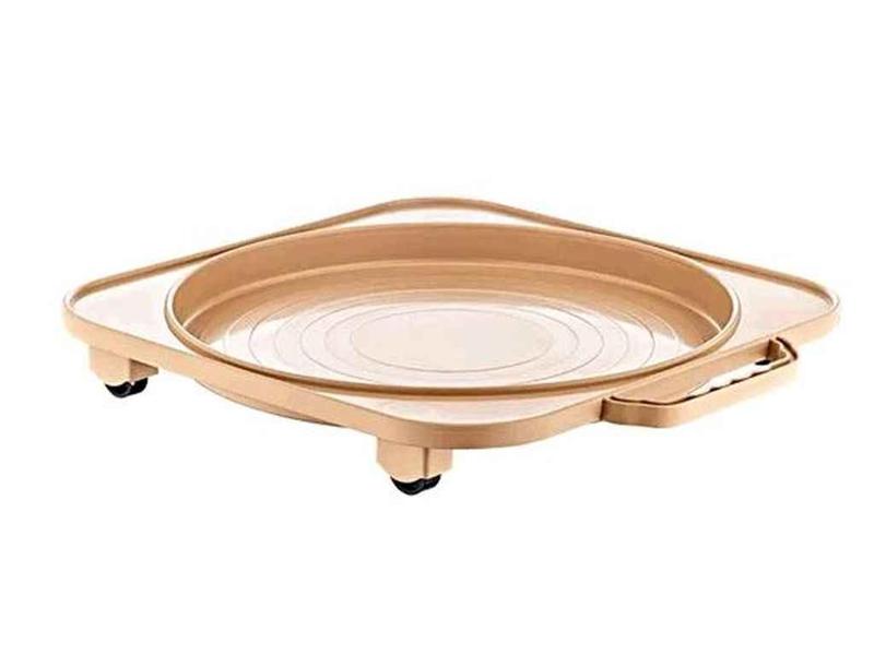 Підставка для вазона на колесах (36х33х5см) ak-052 тм akay plastik ...