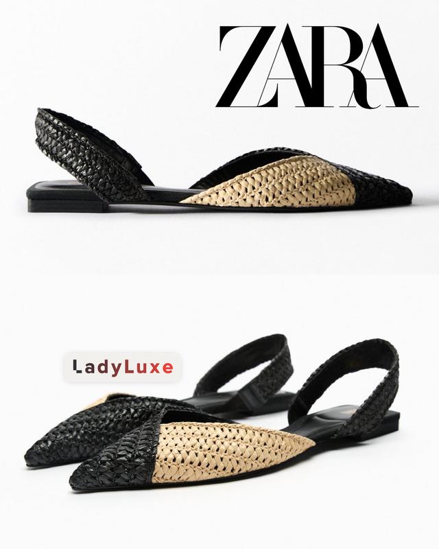Туфлі з рафії zara оригінал нові 2023 босоніжки плетені зара — ціна ...