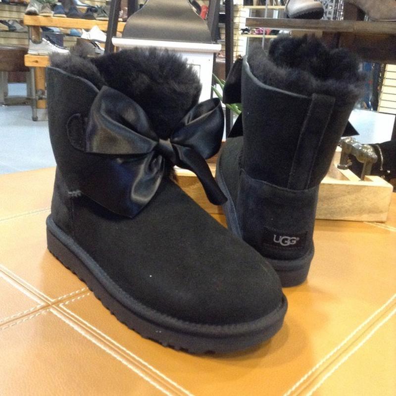 Ugg w gita bow mini black мини угги 