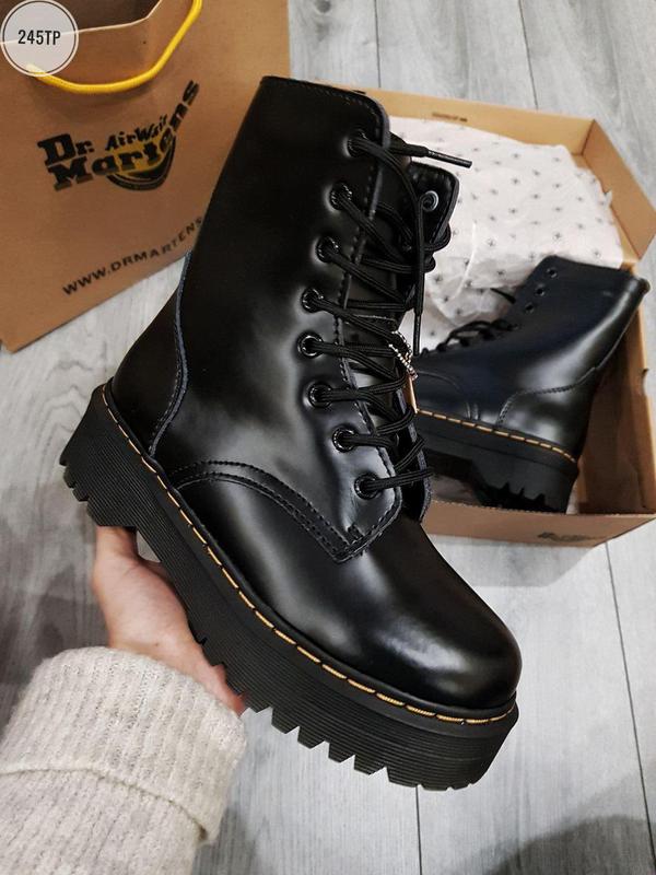 🌹dr. martens jadon black🌹женские зимние ботинки мартинс, чёрные кожаные  мартинсы платформа — цена 3050 грн в каталоге Ботинки ✓ Купить женские вещи  по доступной цене на Шафе | Украина #29464633