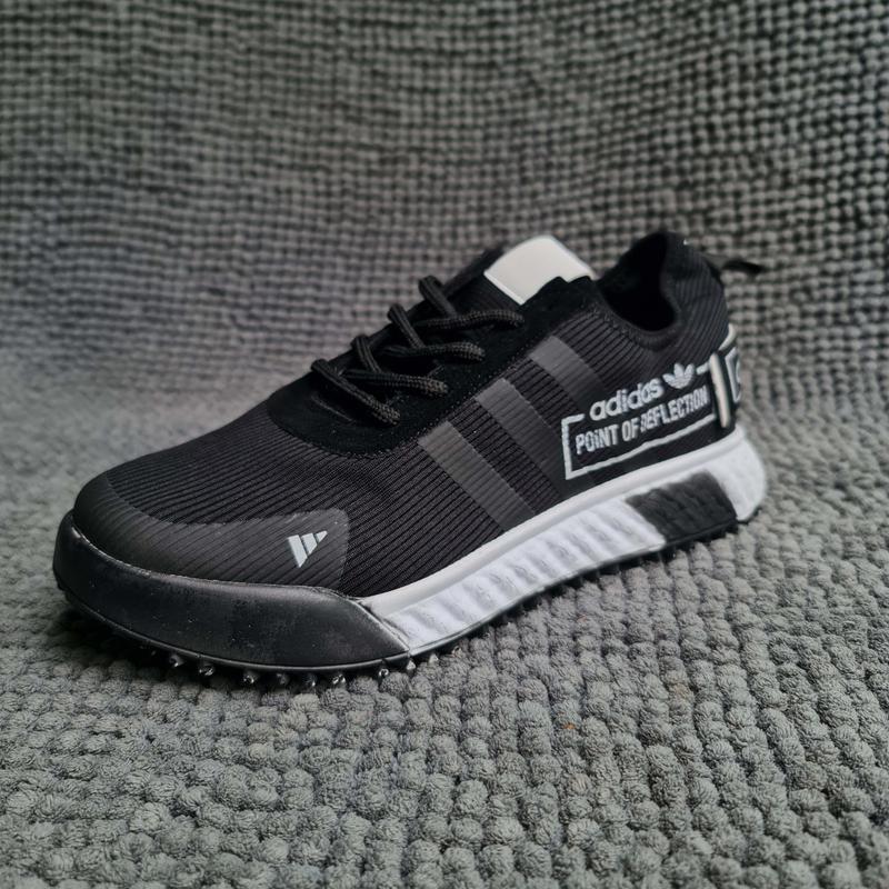 Мужские спортивные летние кроссовки adidas чёрные point сетка 41р ad06 ...
