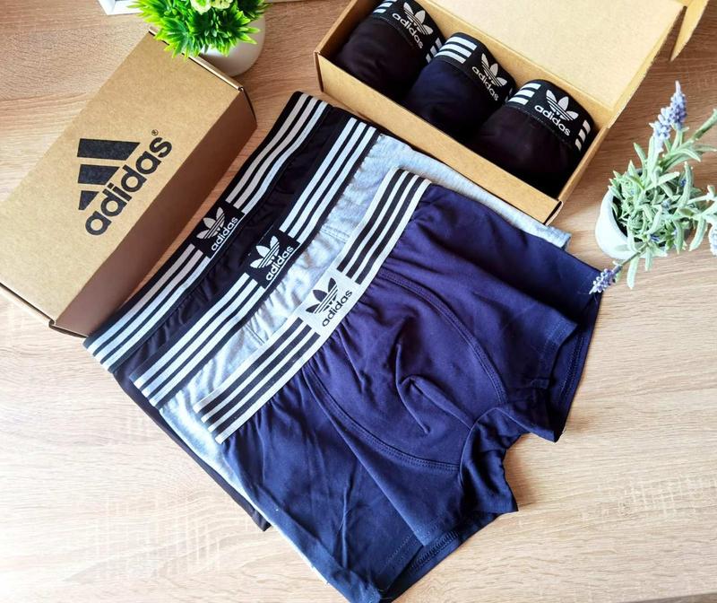 Мужские боксеры adidas, мужские трусы адидас, хлопковые трусы адидас ...