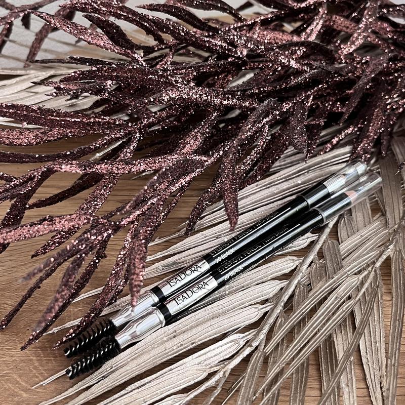 Оригінал олівець для брів з щіточкою isadora eye brow pencil 20 black ...