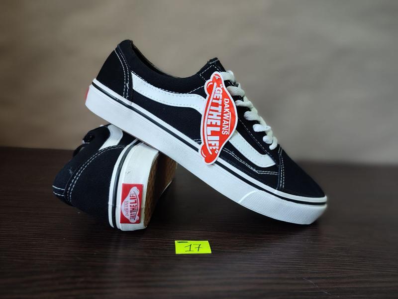 Черные кеды черно белые кроссовки вансы ванс dakv vans — цена 720 грн в ...