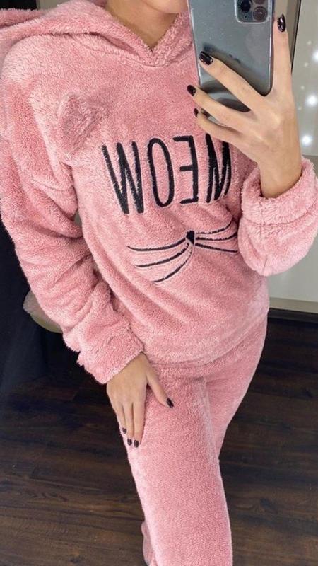 Теплая пижама Meow