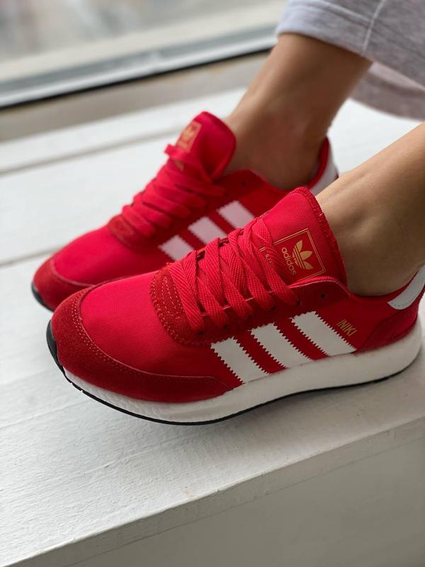 Мужские и женские кроссовки adidas iniki red — цена 2600 грн в каталоге ...