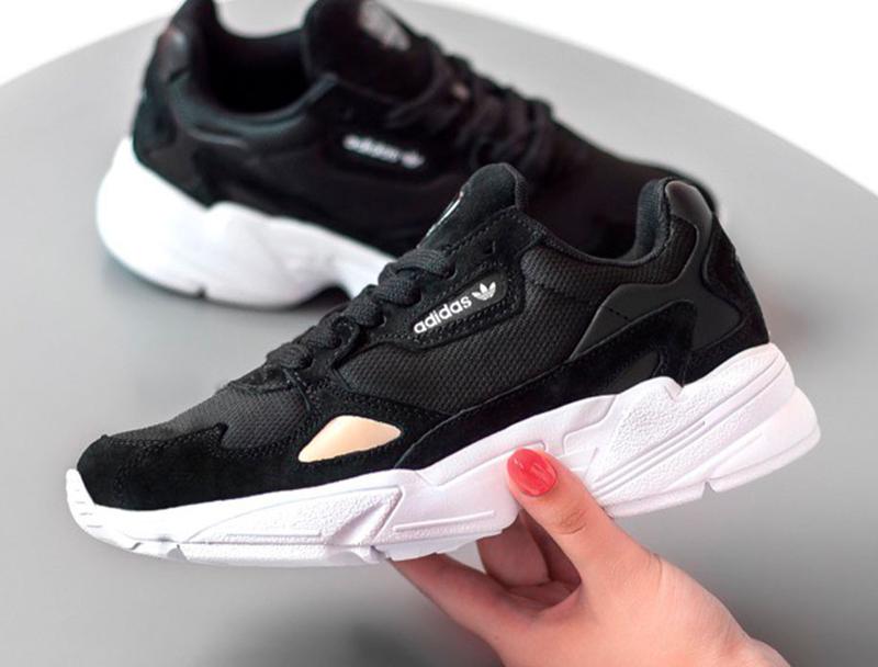 Adidas falcon core black best sale