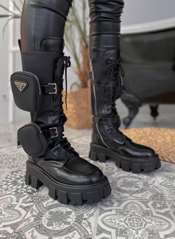 Prada motorcycle boots sale