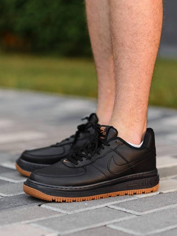 Air force 1 black black sale gum