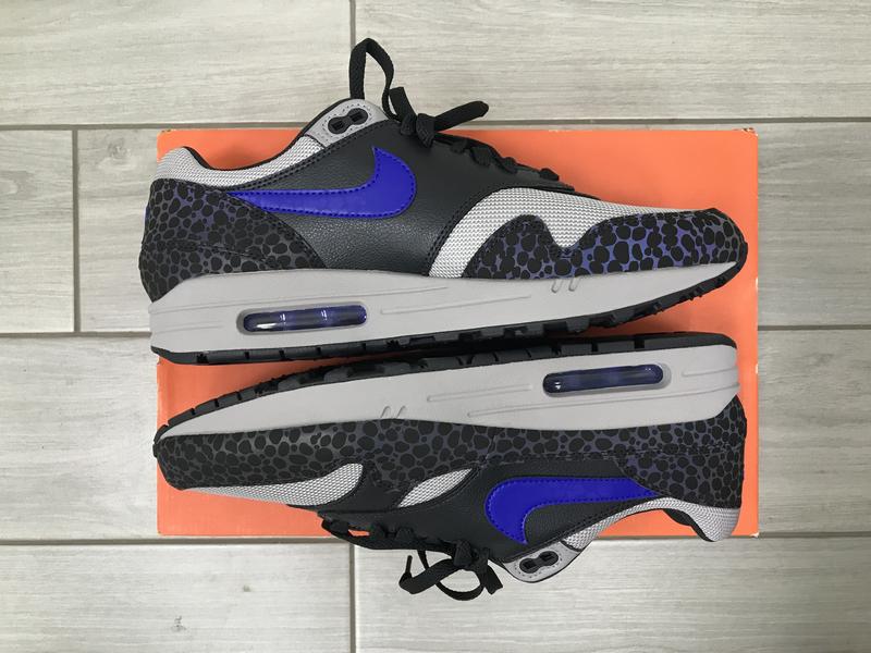 air max 1 safari reflective black