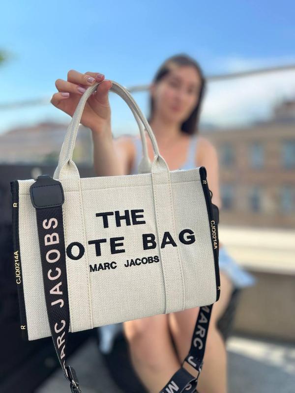 Жіноча сумка marc jacobs mj марк джейкобс tote textile велика сумка ...