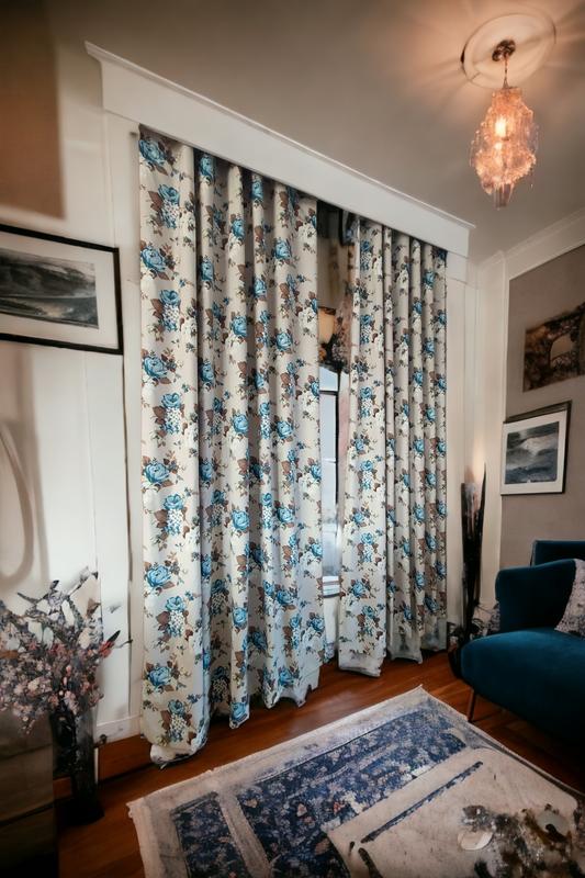 Готовые шторы из хлопка в стиле прованс, на тесьме. — цена 3320 грн в ...