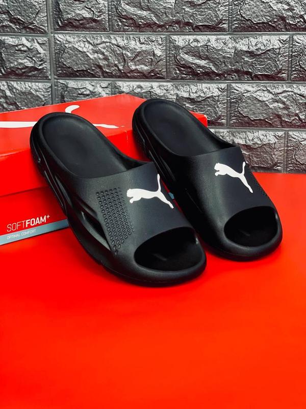 Шлепанцы puma rs black мужские шлепанцы пума черные мужские топ продаж ...