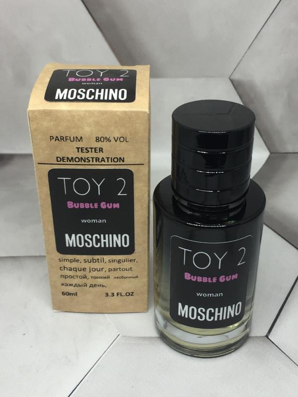 Міні тестер moschino toy 2 bubble gum 60мл (москіно той 2 бабл гам ...