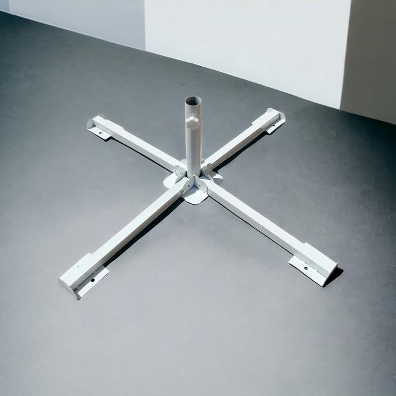 Раскладная подставка, держатель под торговый зонт, 4 ножки, белого ...