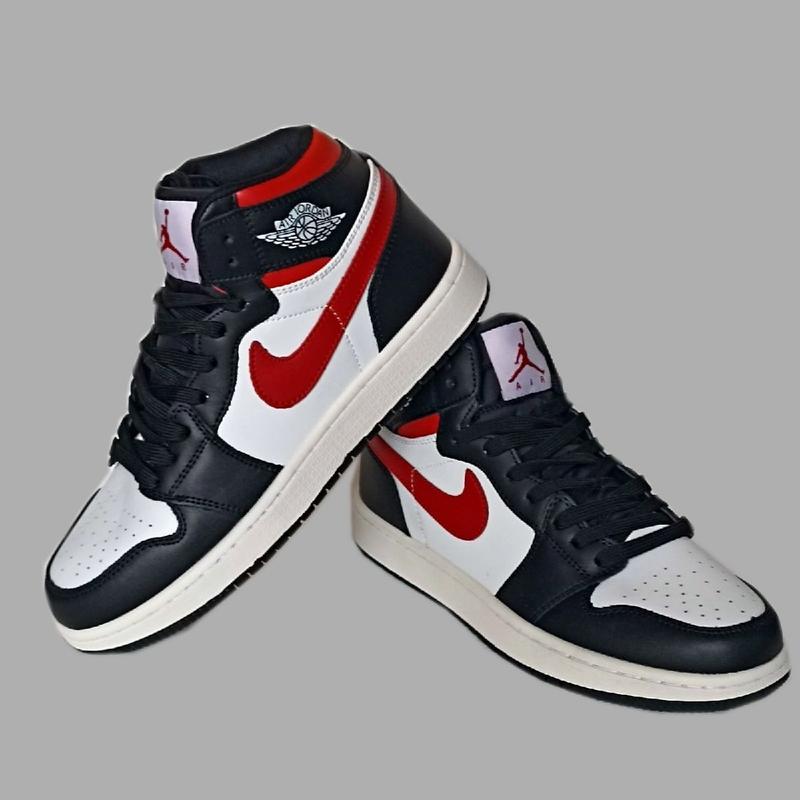 Кроссовки джордан найк nike air jordan кожа, мужские високие найк аир ...