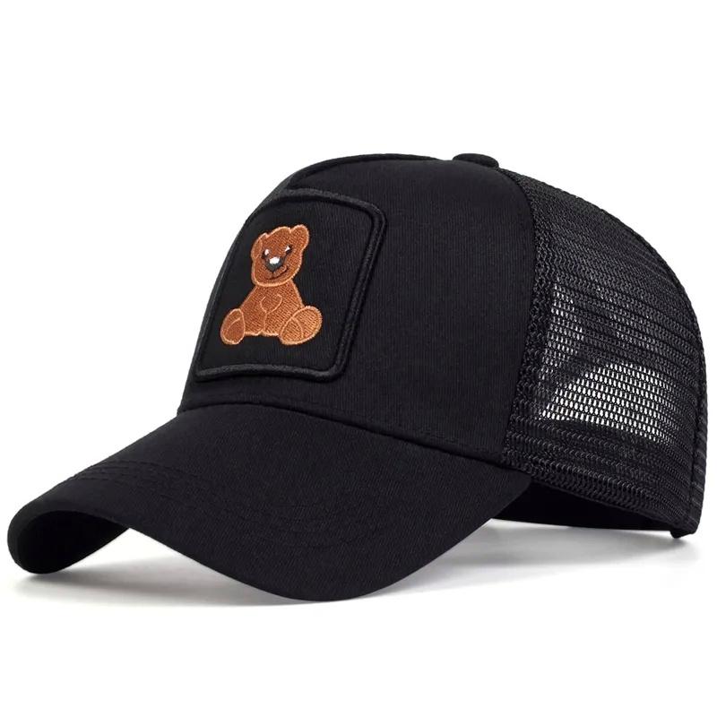 Кепка тракер мишка тедди (teddy bear, медведь) с сеточкой, унисекс wuke ...