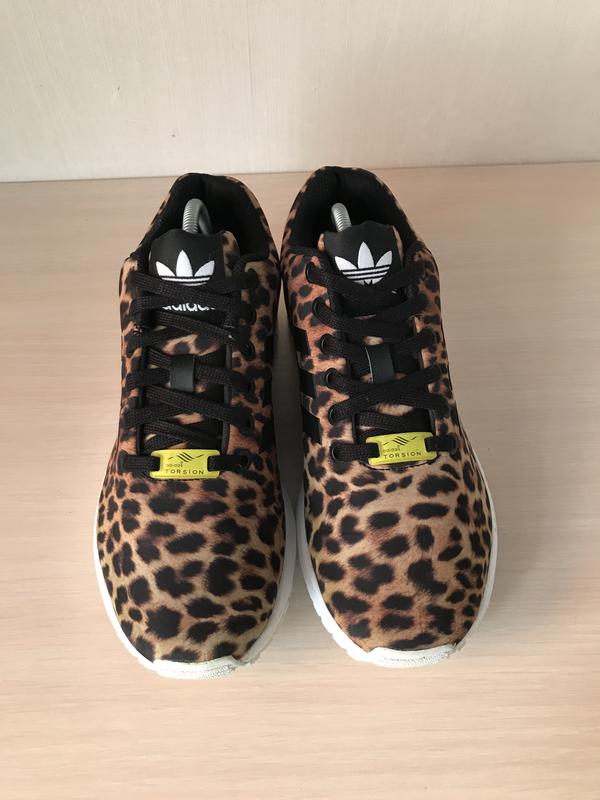 adidas zx flux torsion leopard print animal