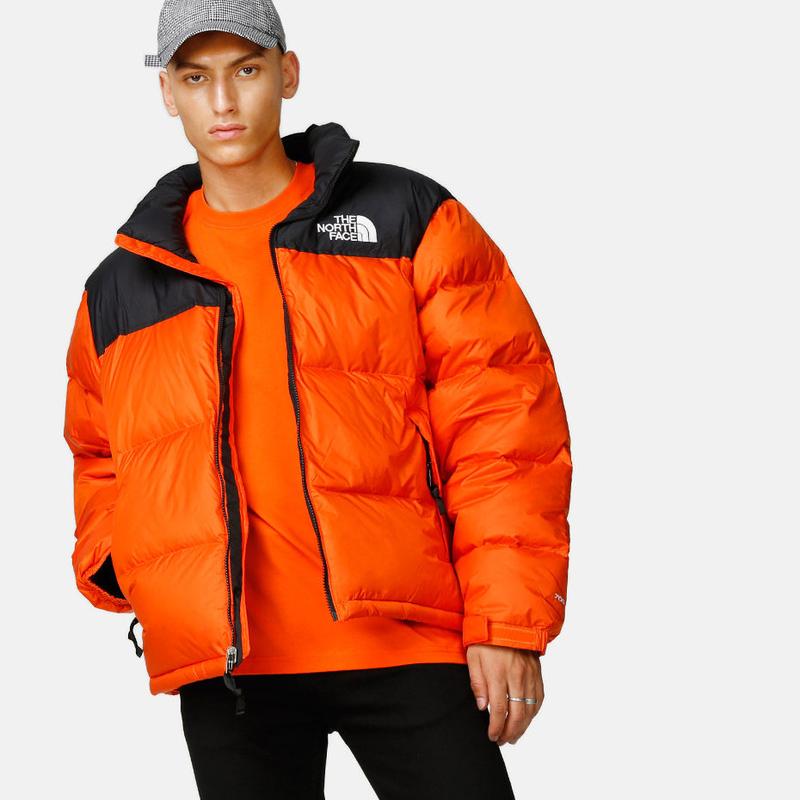 The north face 1996 nuptse 700 orange 