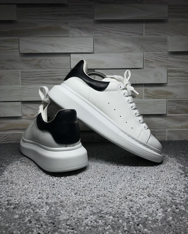 128802528 stitch straight Alexander McQueen Padded Jkt leg jeans wedge sole low white 3100 Alexander McQueen contrast