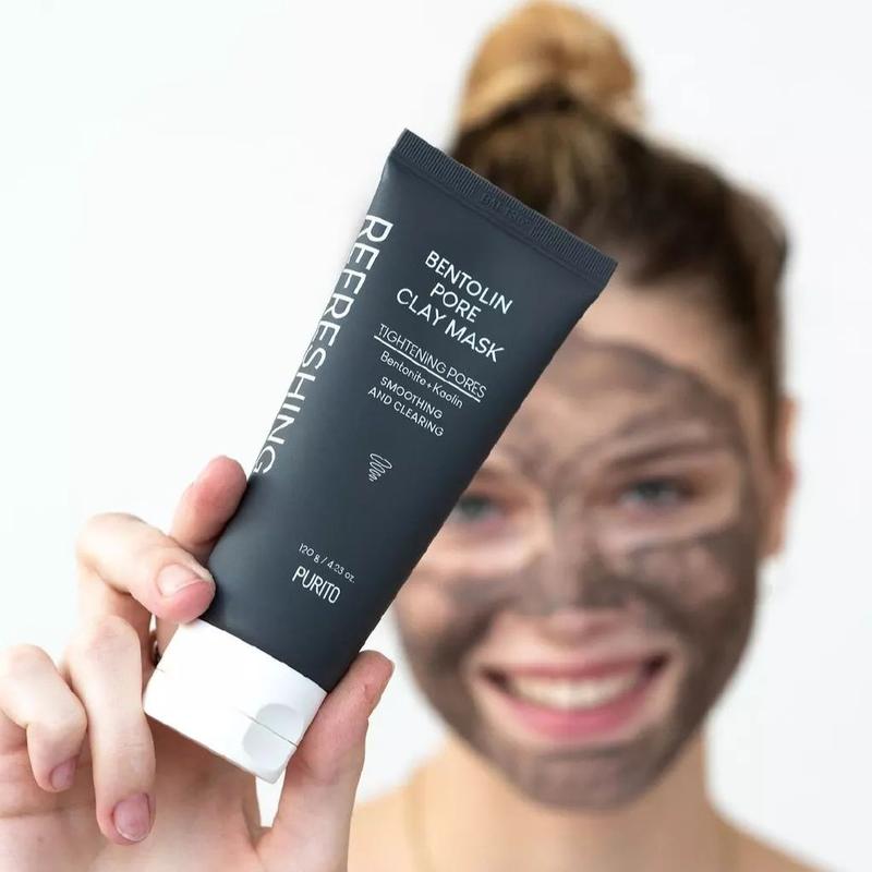 Очищающая маска с глиной purito bentolin pore clay mask — цена 550 грн ...