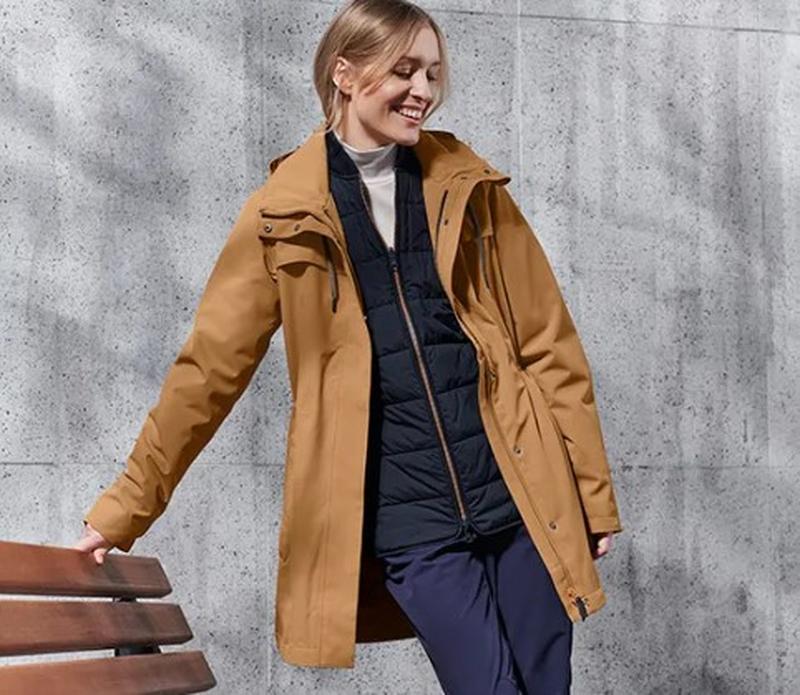 Роскошная качественная женская парка, куртка, плащ 3 в 1 от tcm tchibo ...