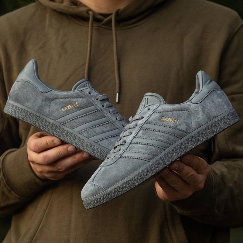 Adidas gazelle dark grey discount