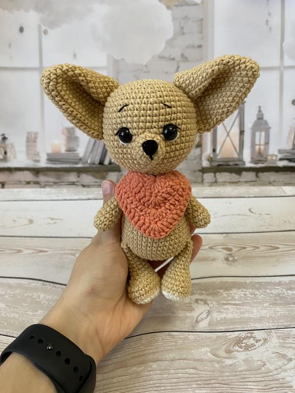 Вязаная игрушка амигуруми лисичка фенек ручная работа — цена 250 грн в ...