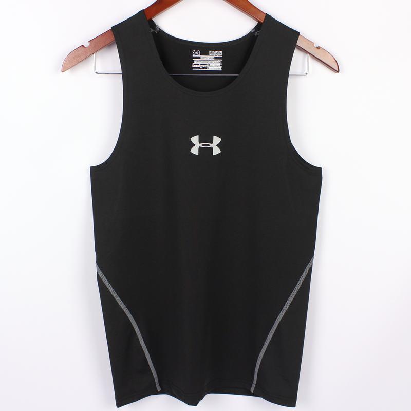 Мужская спортивная компрессионная майка under armour, цвет черный ...