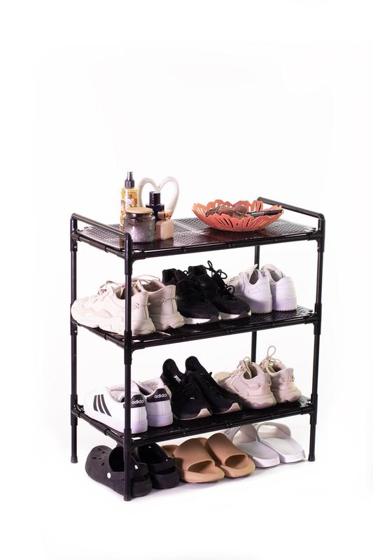 Подставка для обуви shoeflex. металлическая полка-стеллаж для обуви в ...