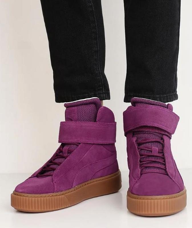 Puma top platform purple