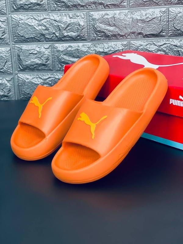 Пляжные шлепанцы женские puma popcat, яркие шлепки сланцы тапочки пума ...