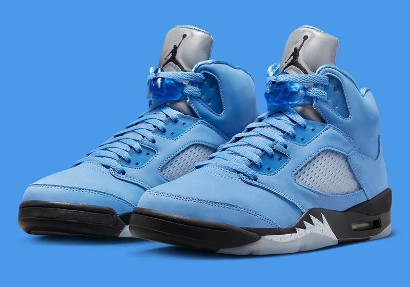 Кроссовки nike air jordan 5 retro unc university blue dv1310-401