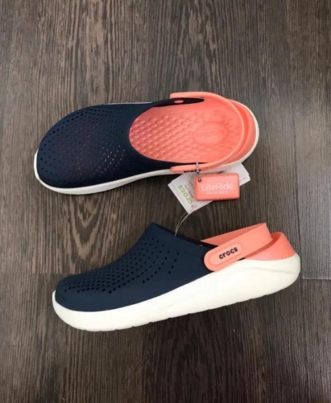 crocs literide navy melon
