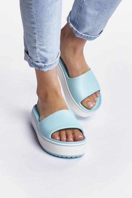 crocs crocband platform slide