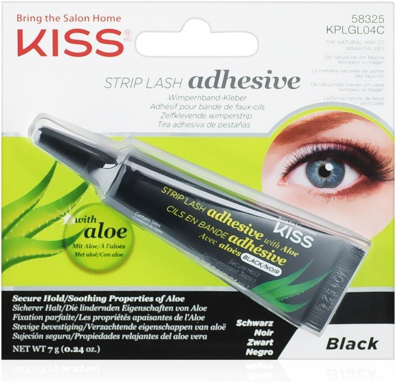 Kiss strip lash adhesive black .клей для накладных ресниц с алоэ — цена ...