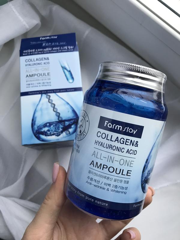 Ampulnaya Syvorotka Farm Stay Collagen Hyaluronic Acid All In One Ampoule 250 Ml Kupit Po Dostupnoj Cene V Ukraine Shafa Ua