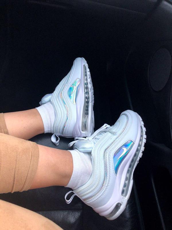 air max 97 white and holographic