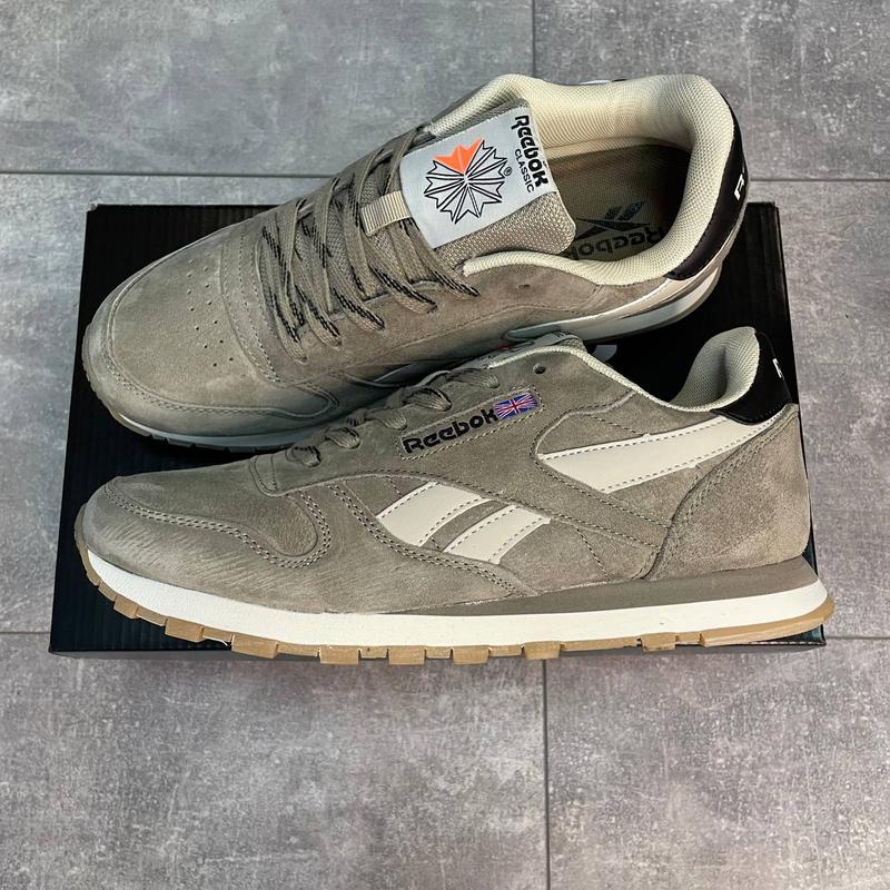 Кроссовки reebok classic leather dark silver — цена 2100 грн в каталоге ...
