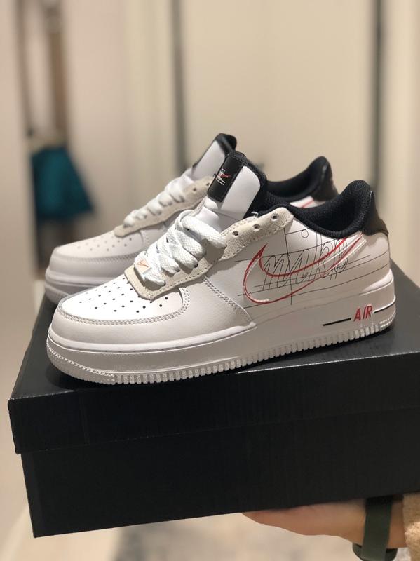 Кроссовки женские nike air force 1, белые (найк аир форс, найки ...