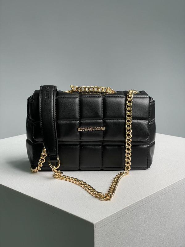 Сумка жіноча michael kors soho small quilted leather shoulder bag black ...