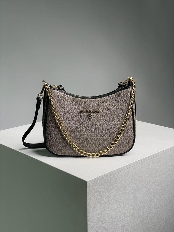 Сумка жіночаmichael kors jet set charm small logo pochette grey клатч ...