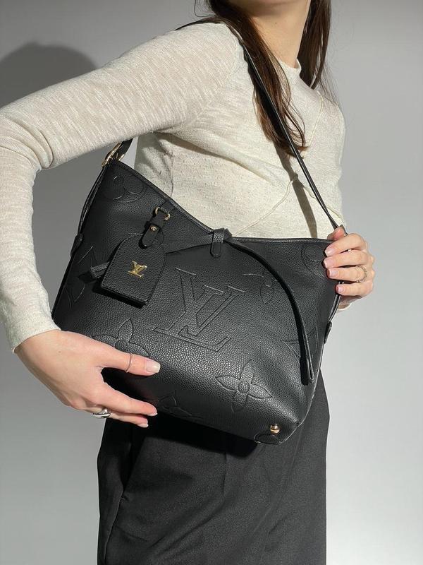 Сумка женская louis vuitton carryall mm total black lv луи витон через ...