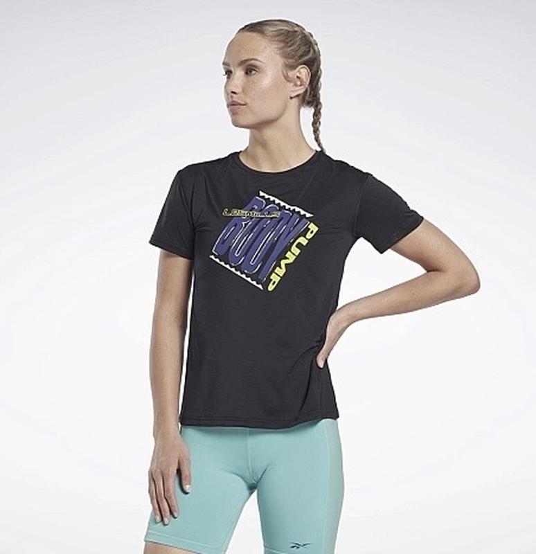 Футболка reebok les mills® bodypump® activchill athletic tee black