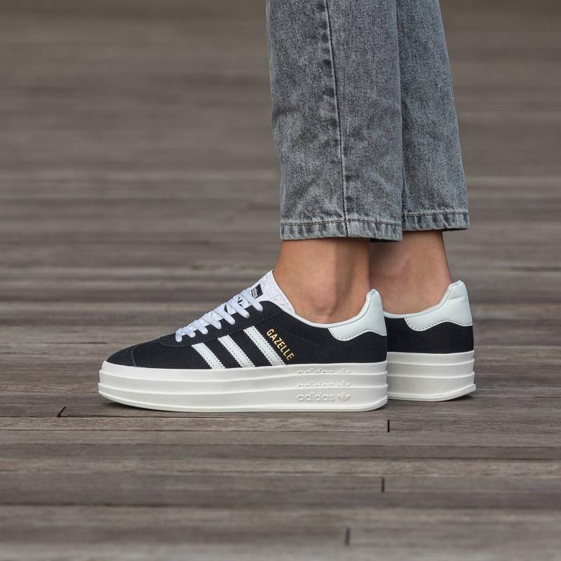 adidas gazelle platform black white 2299 130462897