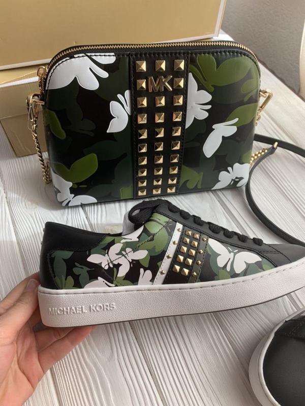 Keaton Butterfly Camo Leather Sneaker Online