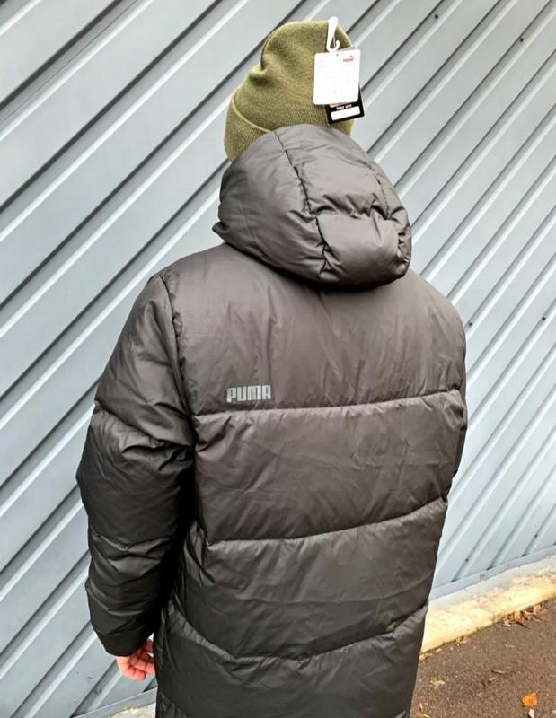 puma longline down jacket