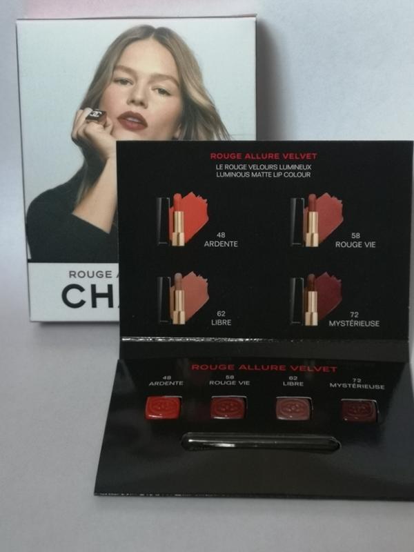 Chanel rouge allure velvet набор образцов помад 4х0,25ml — цена 220 грн ...