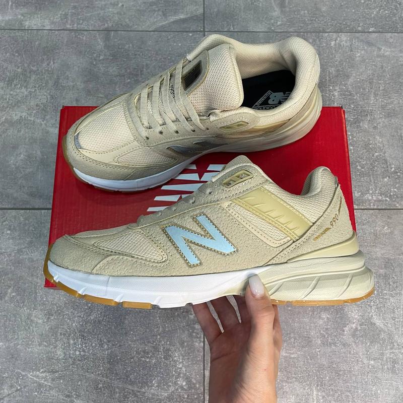 New balance 990 v5 biege демісезонні кросівки нью беланс бежеві 41-45 ...